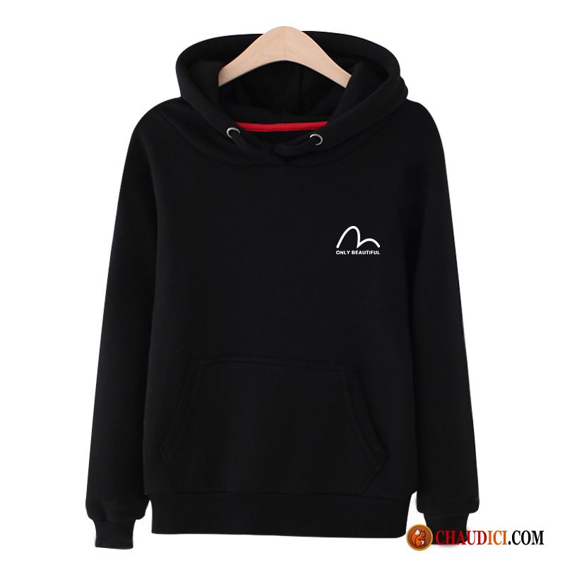 Gros Sweat À Capuche Laine Femme Étudiant Capuche Hoodies Légère Pullovers