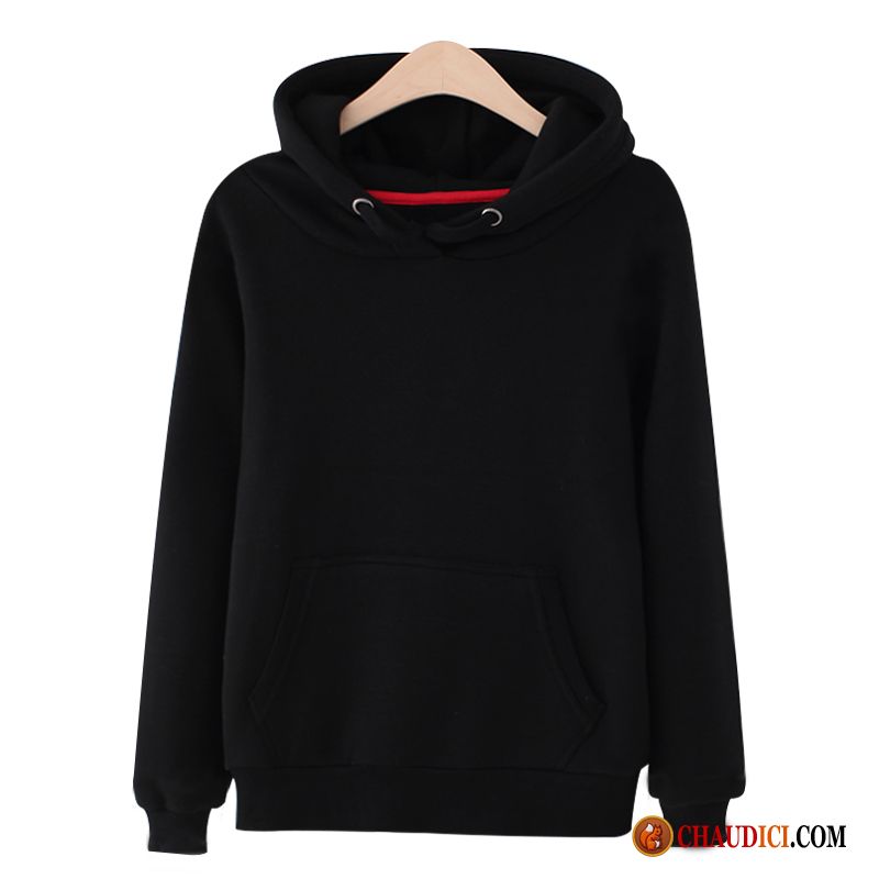 Gros Sweat À Capuche Laine Femme Étudiant Capuche Hoodies Légère Pullovers