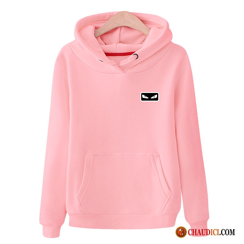 Gros Sweat À Capuche Laine Femme Étudiant Capuche Hoodies Légère Pullovers