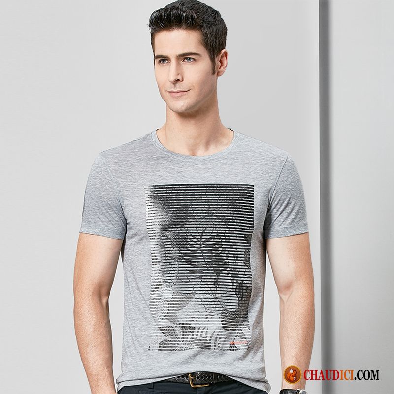 Imprimer Tee Shirt Impression Homme T-shirt Loup Tendance