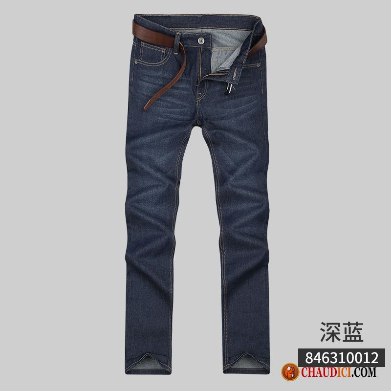 Jean Extensible Homme Simple Baggy Pantalon De Travail Denim France