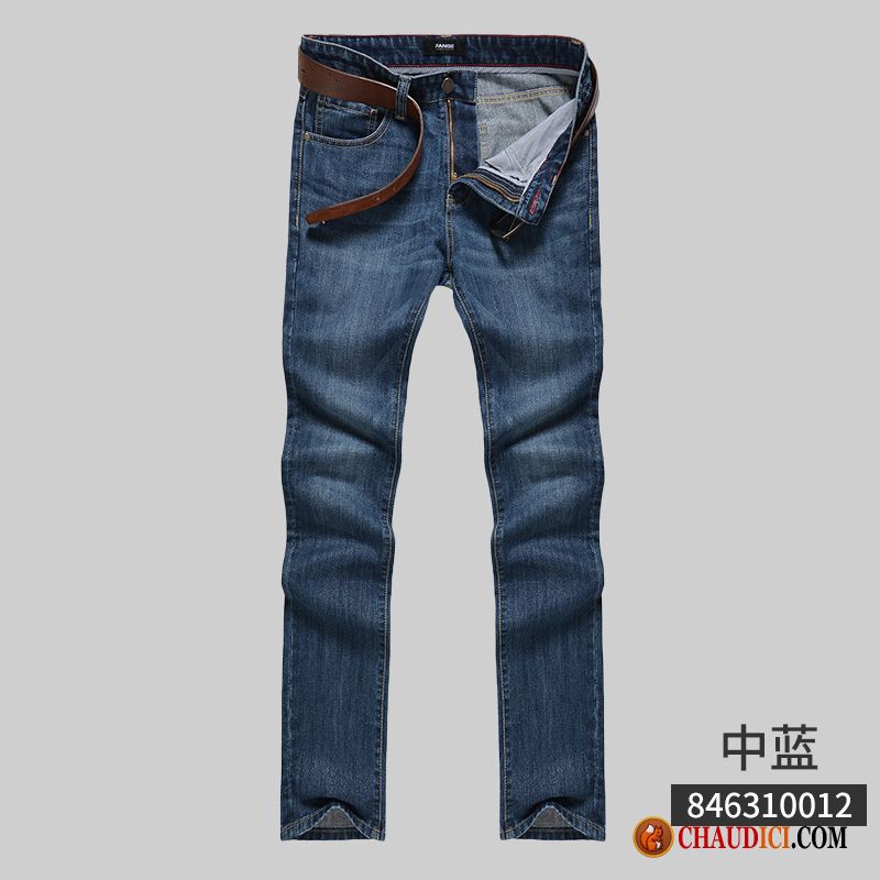 Jean Extensible Homme Simple Baggy Pantalon De Travail Denim France