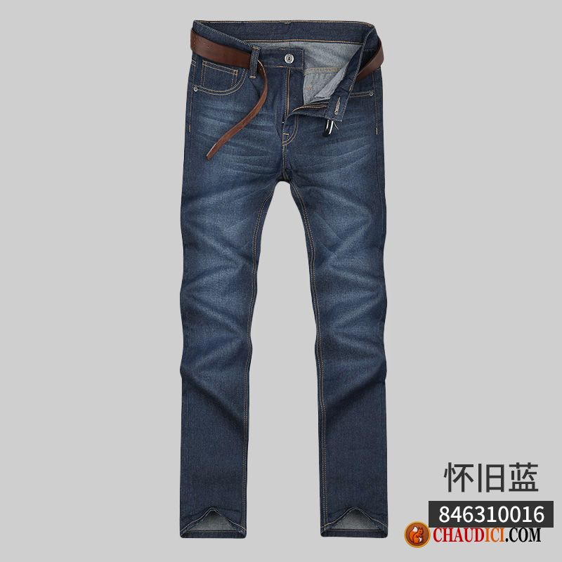 Jean Extensible Homme Simple Baggy Pantalon De Travail Denim France