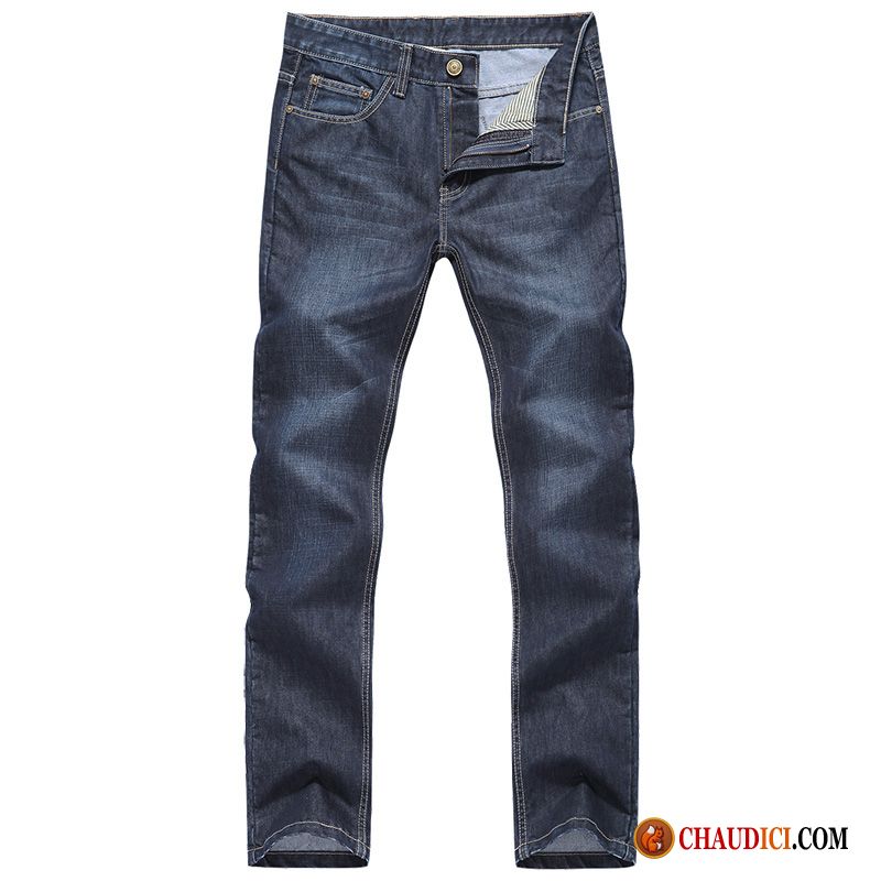 Jean Regular Homme Slim Tendance Middle Waisted Printemps Pantalon Pas Cher