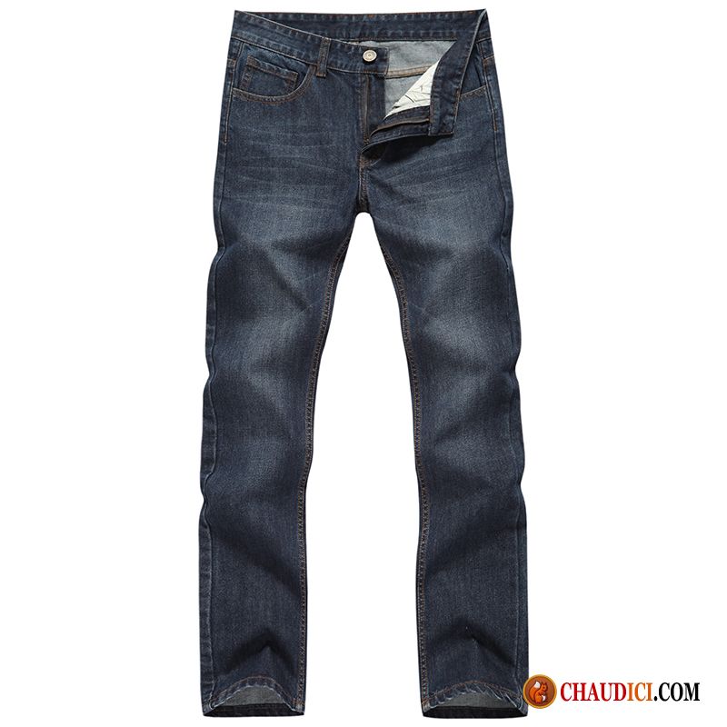 Jean Regular Homme Slim Tendance Middle Waisted Printemps Pantalon Pas Cher