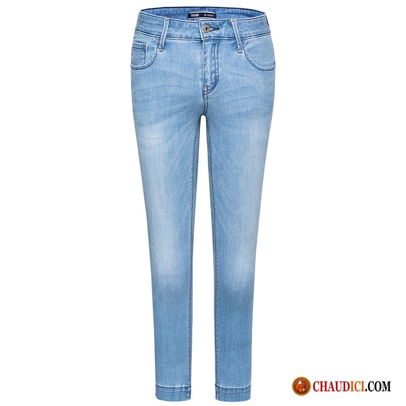 Jean Seven Femme Femme Jambe Droite Jeans Extensible Étudiant