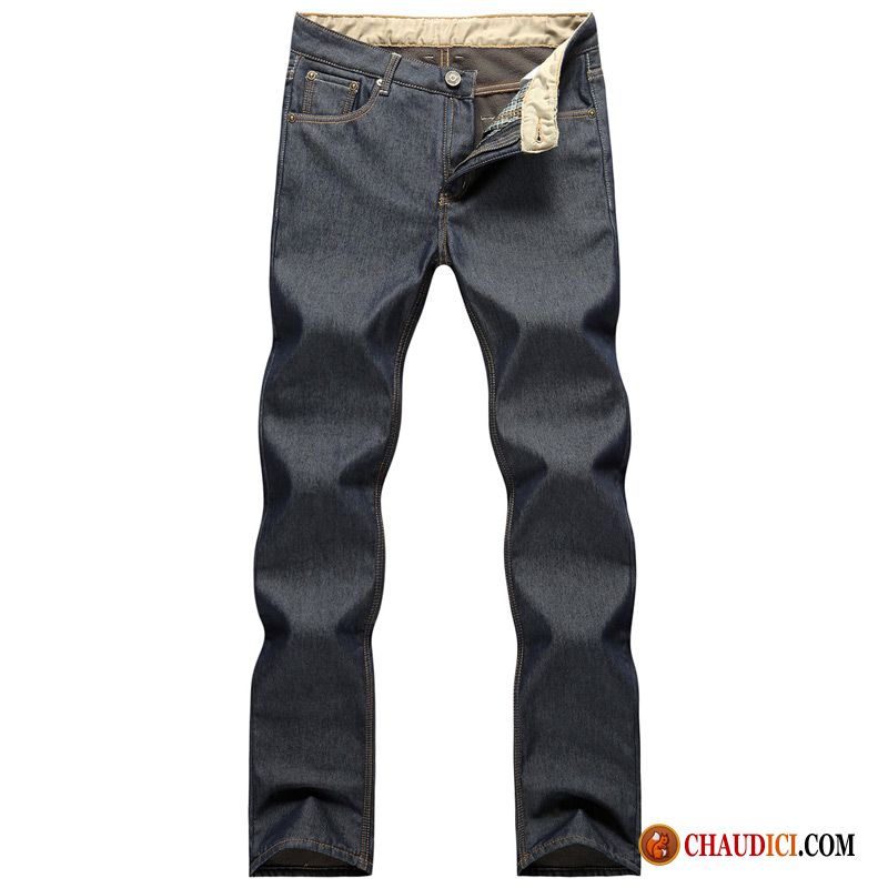 Jean Skinny Gris Homme Jeans Homme Épaissir Slim Pantalon