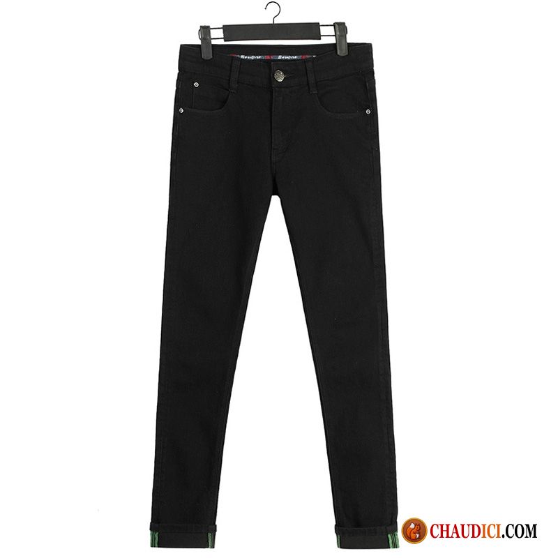 Jean Slim Fit Homme Middle Waisted Jeans Slim Décontractée Tendance