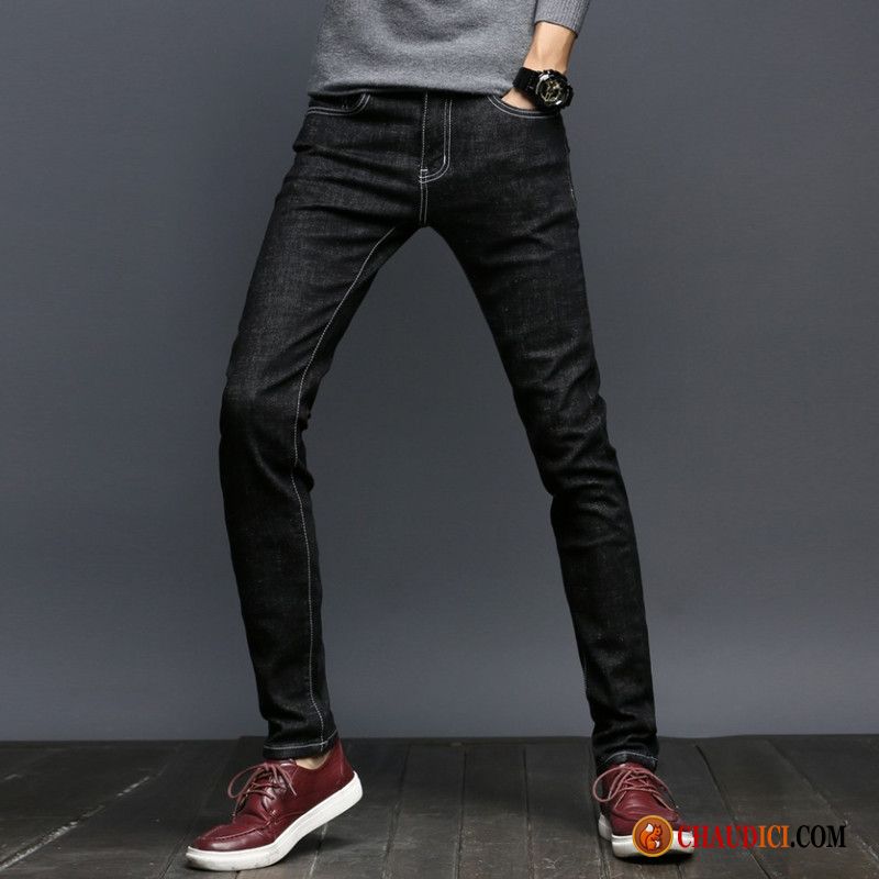 Jean Slim Homme Jeunesse Slim Tendance Homme Pantalon