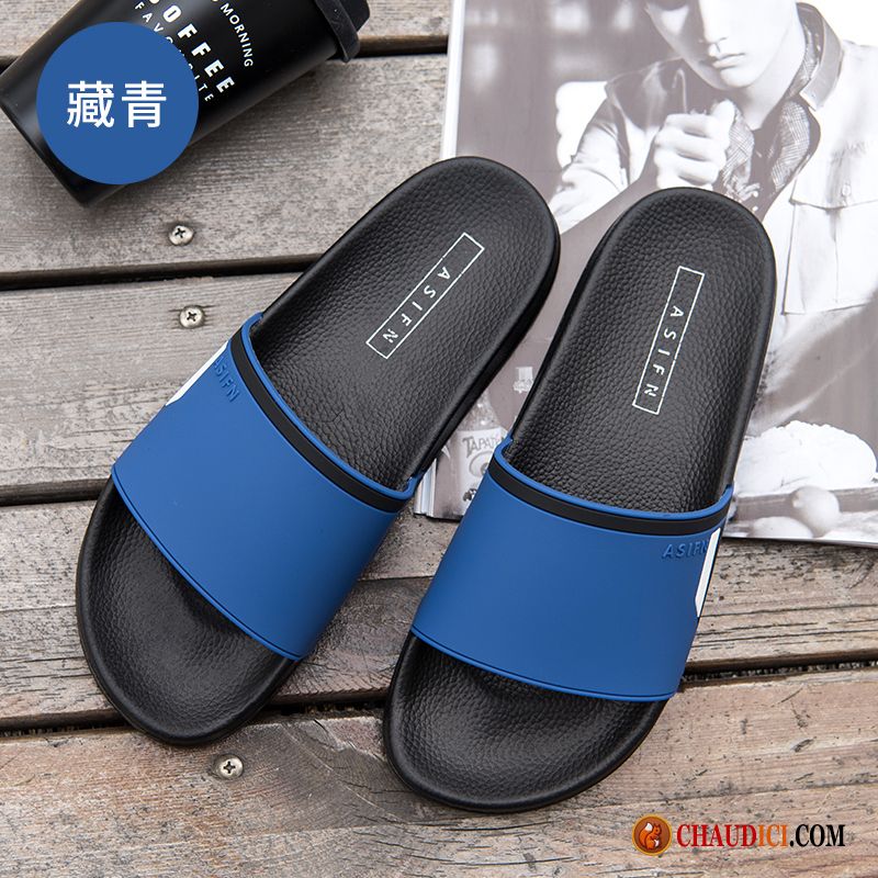 Les Marques De Chaussons Hommes Steelblue Grande Taille Homme De Maison Salle De Bains Outwear Pas Cher