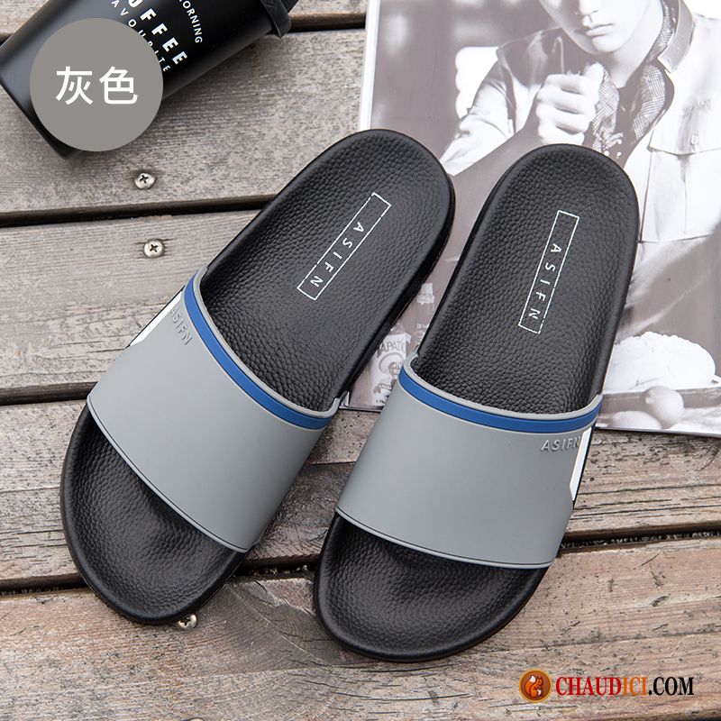 Les Marques De Chaussons Hommes Steelblue Grande Taille Homme De Maison Salle De Bains Outwear Pas Cher