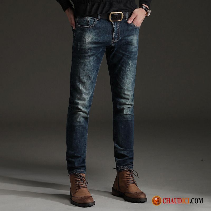 Les Meilleurs Jeans Pour Homme Slim Été Tendance Extensible Jeans Pas Cher