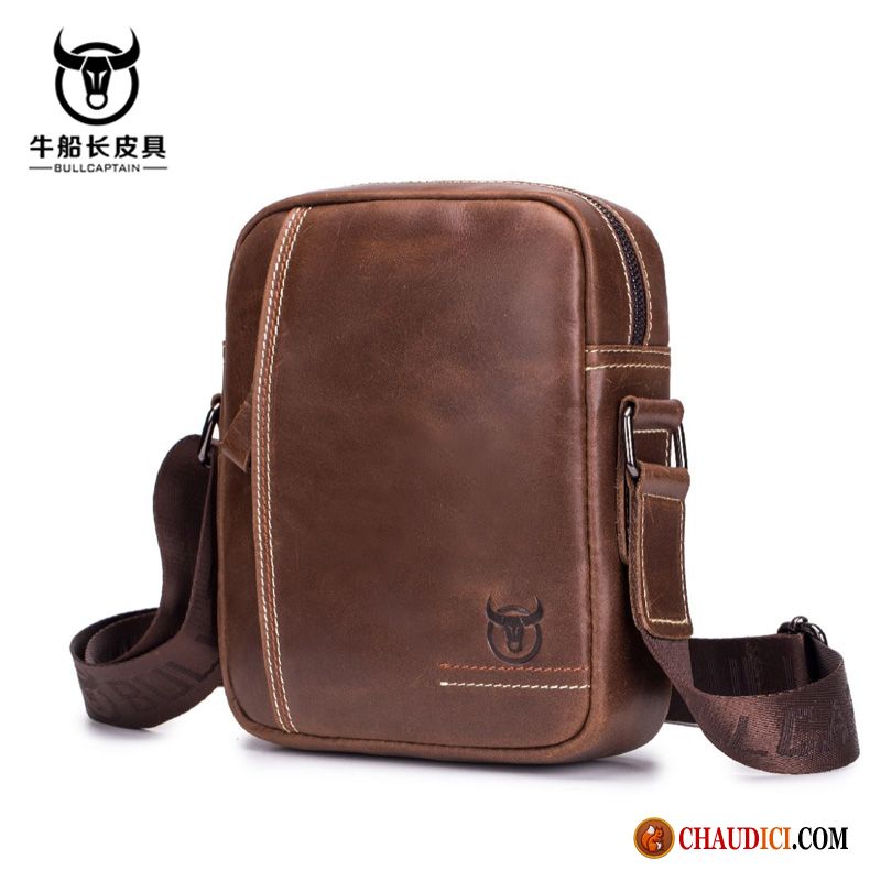 Les Sac À Bandoulière Pour Homme Cuir De Boef Cuir Véritable Portable Sac De Messager Entreprise