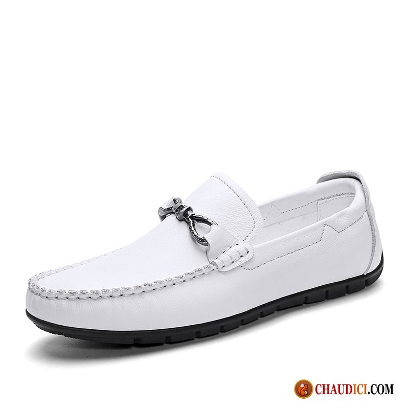 Magasin Chaussure Homme Été Jeunesse Semelle Doux Cuir Véritable Décontractée