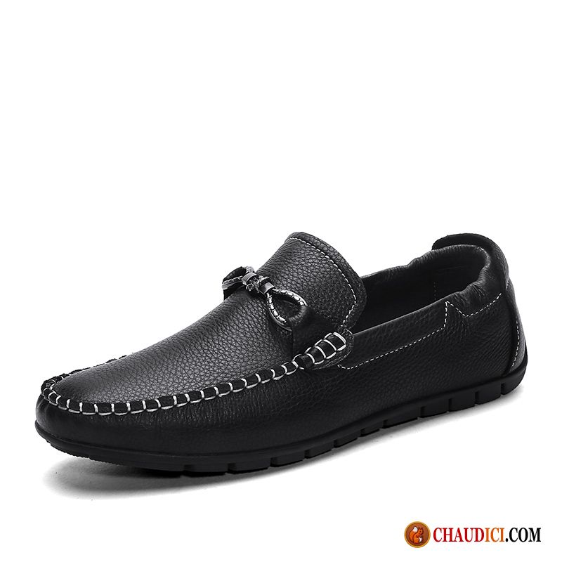 Magasin Chaussure Homme Été Jeunesse Semelle Doux Cuir Véritable Décontractée