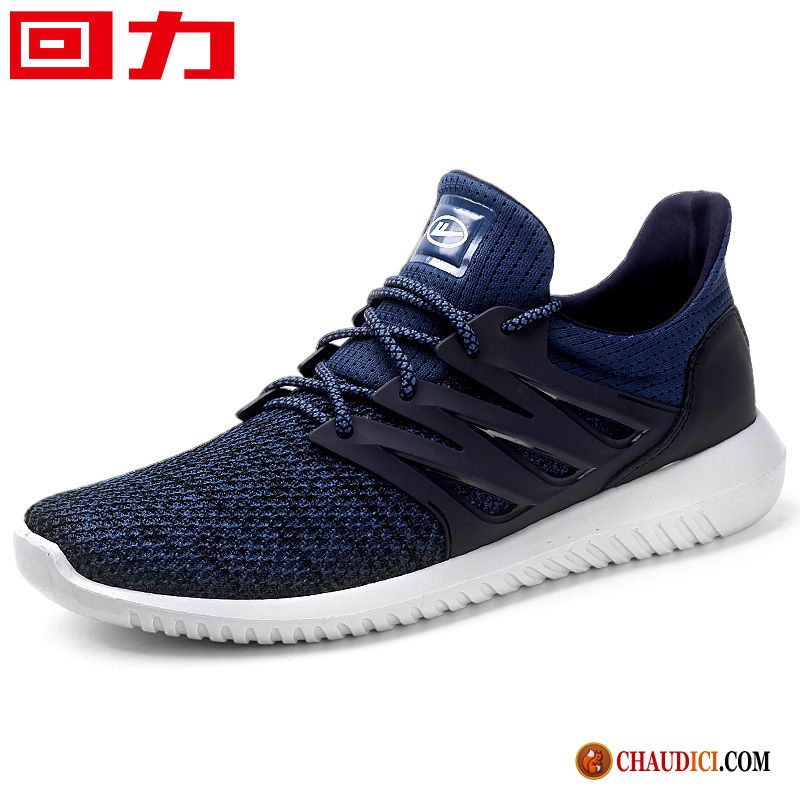 Magasins Chaussures Hommes Bleu Lumière Chaussures De Running Net Tendance