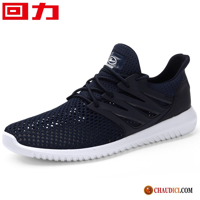 Magasins Chaussures Hommes Bleu Lumière Chaussures De Running Net Tendance