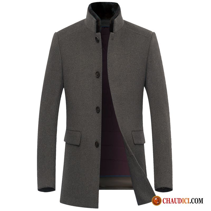 Manteau Classique Homme Manteau Homme Chauds Manteau Pure France