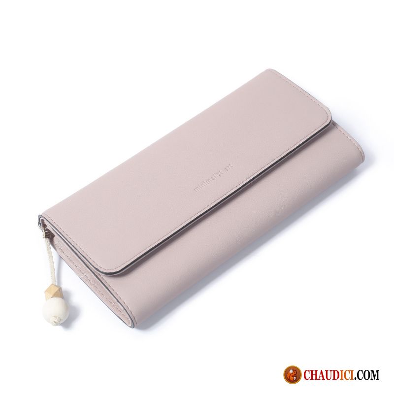 Maroquinerie Cuir Femme Frange Étudiant Pochette Deux Fois Femme En Vente