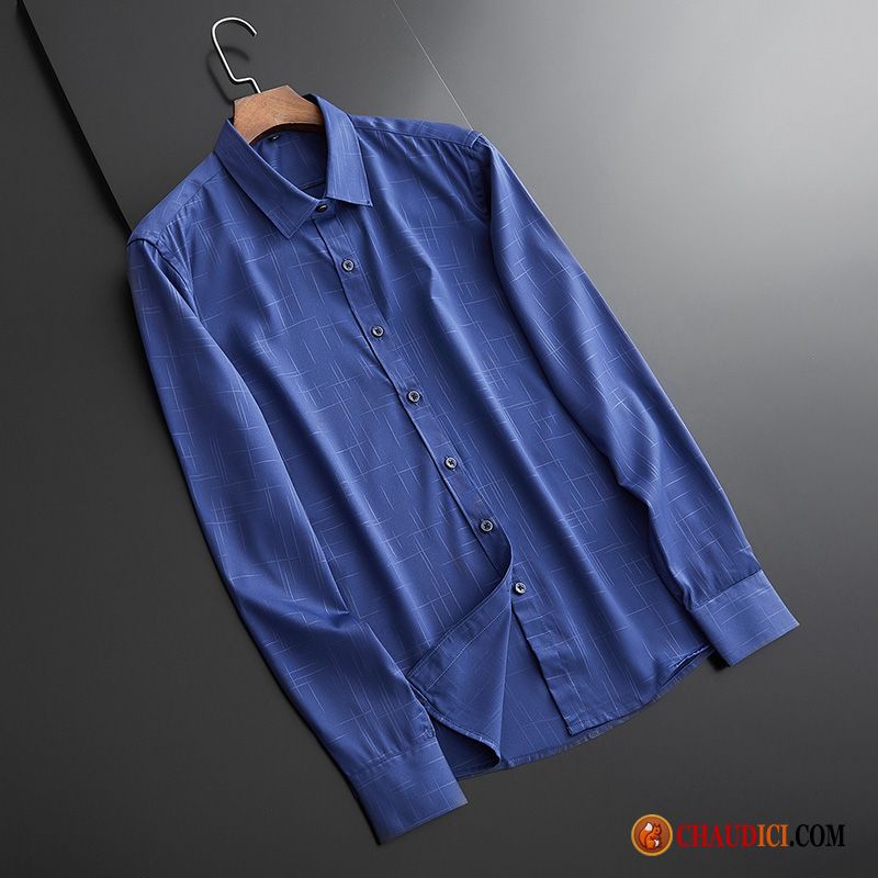 Marque De Chemise Pour Homme Or Tendance Impression Décontractée Chemise Violet