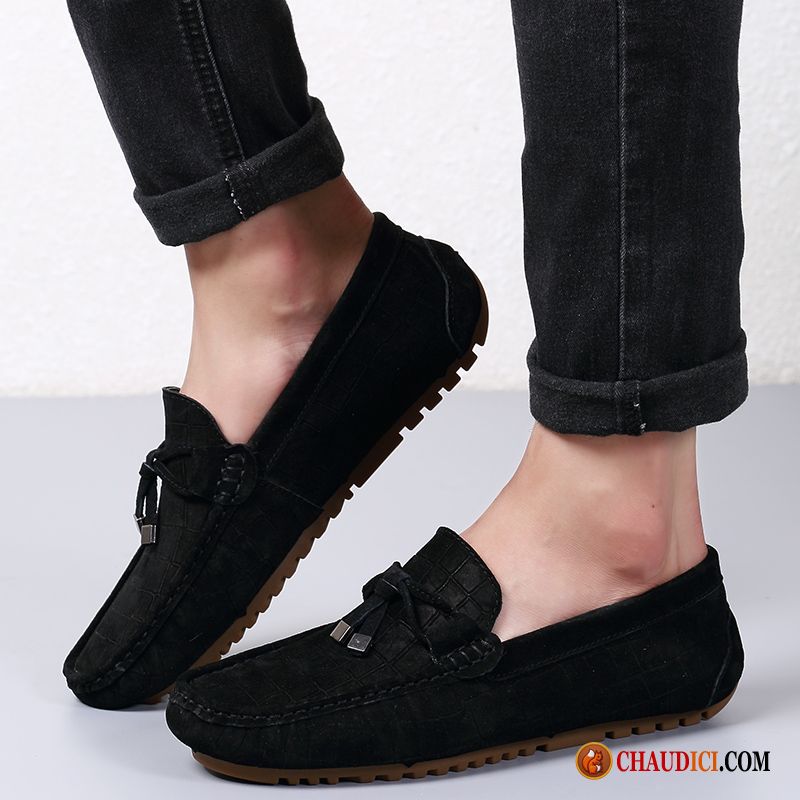 Mocassin Cuir Homme Ivoire Homme Cuir Véritable Flâneurs Tendance Angleterre