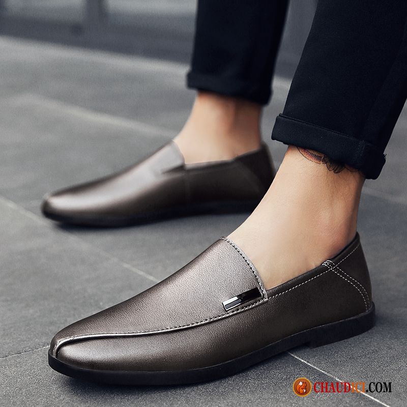 Mocassin Ete Homme Tendance Homme Flâneurs Cuir Véritable Derbies Pas Cher