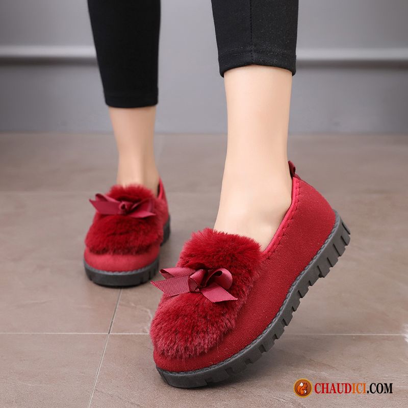 Mocassin Femme Tendance Femme Étudiant Chauds Plates Chaussures En Coton En Ligne