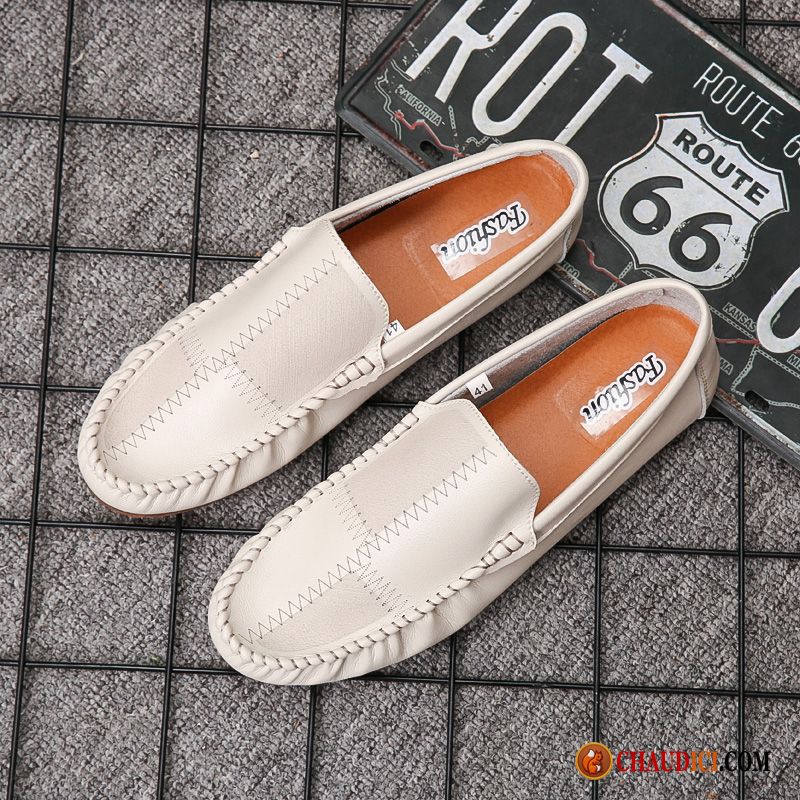 Mocassin Gris Homme Flâneurs Slip-on Personnalité Homme Tendance