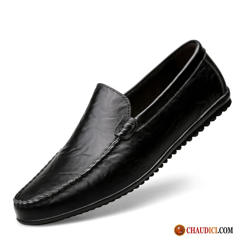 Mocassin Homme Argenté Flâneurs Cuir Véritable De Boîtier Respirant Homme