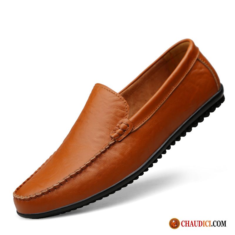 Mocassin Homme Argenté Flâneurs Cuir Véritable De Boîtier Respirant Homme