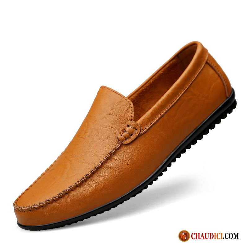 Mocassin Homme Argenté Flâneurs Cuir Véritable De Boîtier Respirant Homme