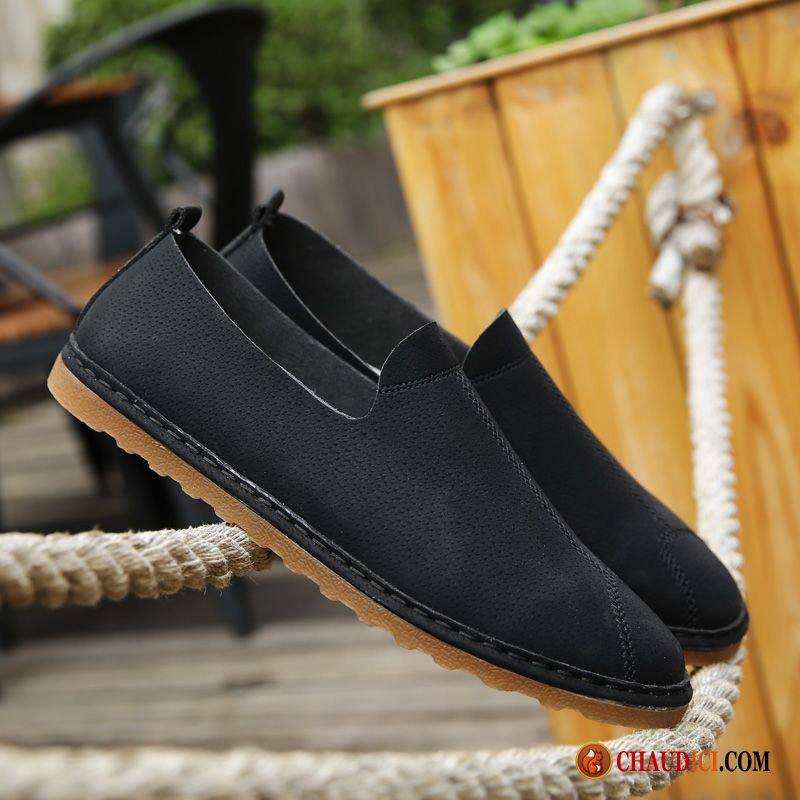 Mocassin Homme Blanc Pas Cher Azur Tendance Tous Les Assortis Slip-on Flâneurs Derbies