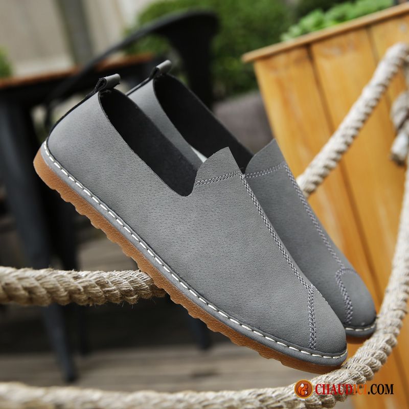 Mocassin Homme Blanc Pas Cher Azur Tendance Tous Les Assortis Slip-on Flâneurs Derbies