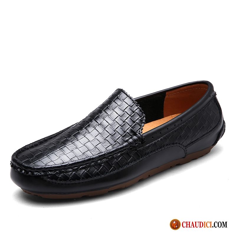 Mocassin Homme Grande Marque Brun Décontractée Flâneurs Homme Tendance Slip-on Pas Cher