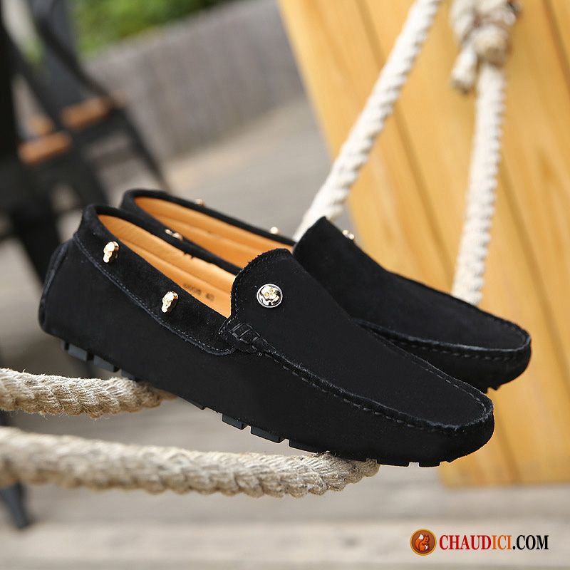 Mocassin Homme Grande Marque Rubine Cuir Véritable Chaussures De Conduite Derbies Printemps Flâneurs Soldes