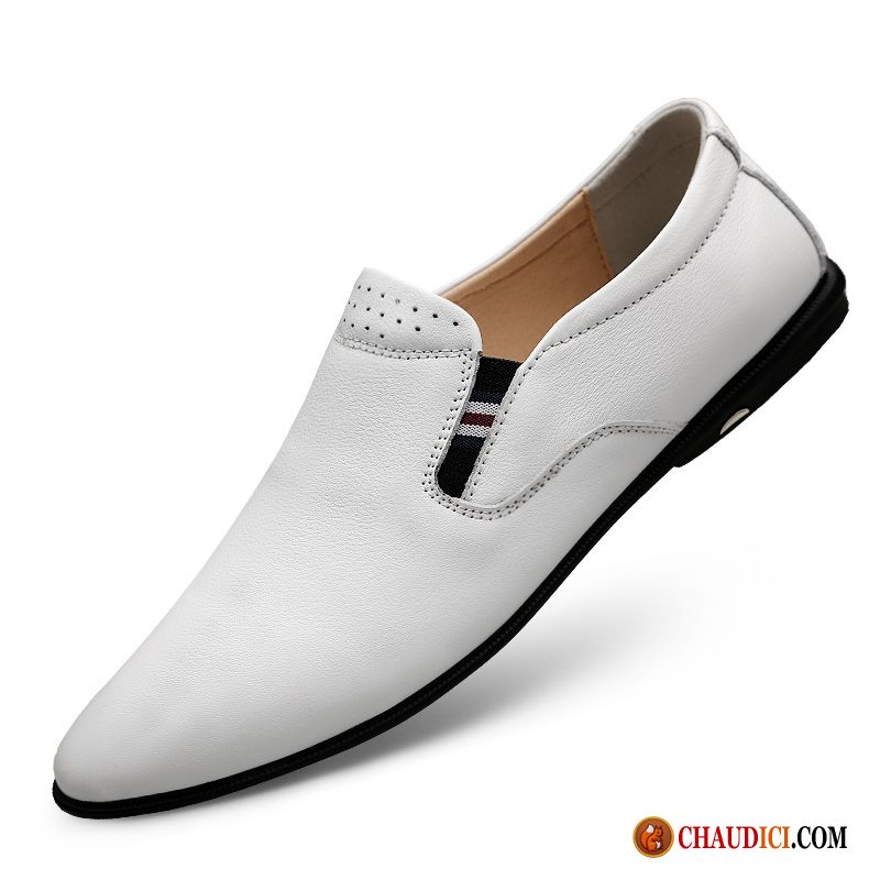 Mocassin Homme Marron Flâneurs Tendance Homme Slip-on Blanc En Vente