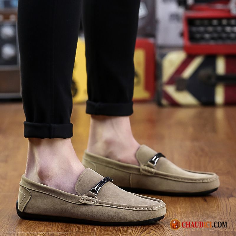 Mocassin Luxe Homme Ivoire Tendance Homme Slip-on Tous Les Assortis Décontractée