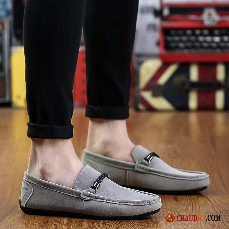 Mocassin Luxe Homme Ivoire Tendance Homme Slip-on Tous Les Assortis Décontractée