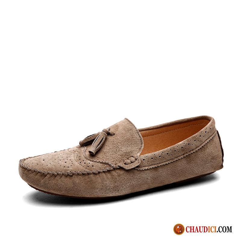 Mocassin Marron Homme Slip-on Homme Décontractée Flâneurs Mode En Vente