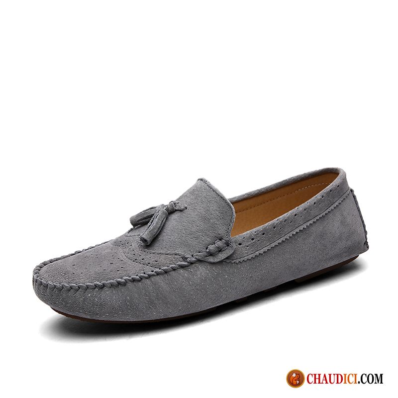 Mocassin Marron Homme Slip-on Homme Décontractée Flâneurs Mode En Vente