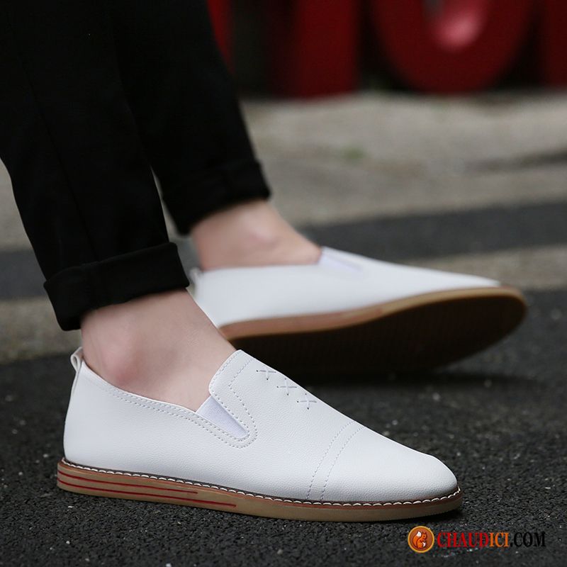 Mocassin Pampilles Homme Tendance Tous Les Assortis Noir Flâneurs Chaussures En Coton En Ligne