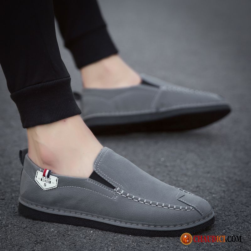 Mocassin Pampilles Homme Tendance Tous Les Assortis Noir Flâneurs Chaussures En Coton En Ligne