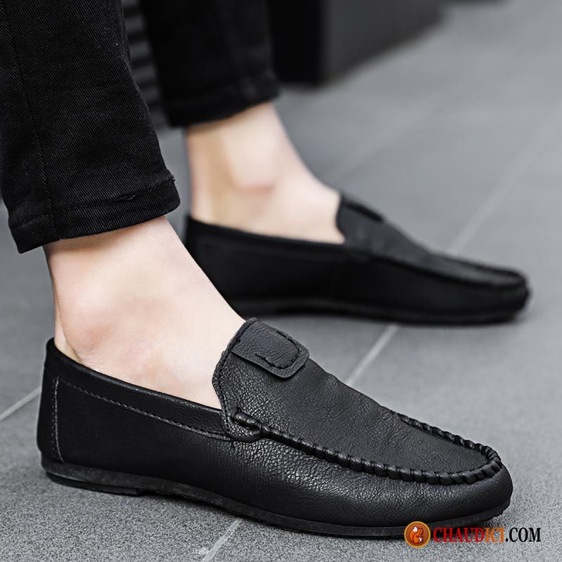 Mocassin Pampilles Homme Tendance Tous Les Assortis Noir Flâneurs Chaussures En Coton En Ligne