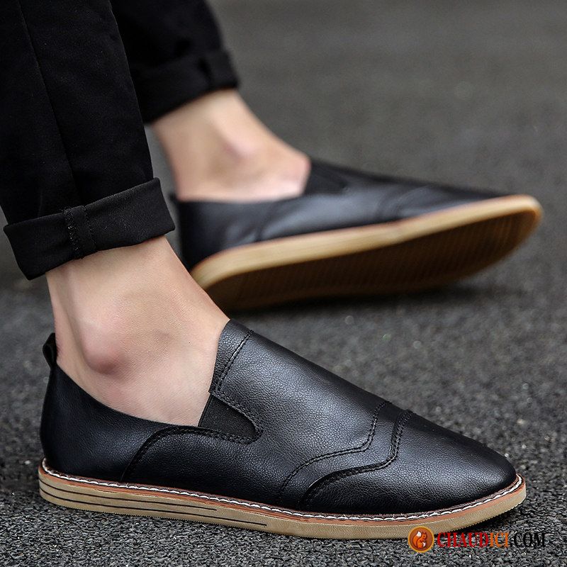 Mocassin Pampilles Homme Tendance Tous Les Assortis Noir Flâneurs Chaussures En Coton En Ligne