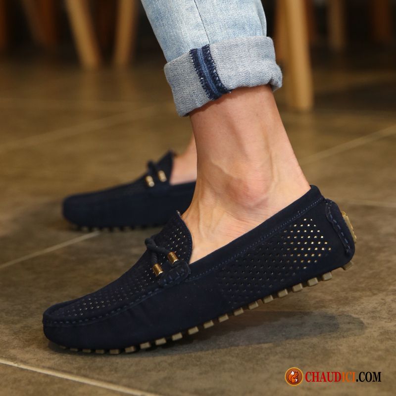 Mocassin Souple Homme Flâneurs Confortable Tendance Homme Mode Pas Cher