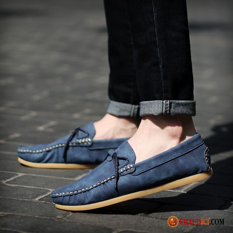 Mocassins A Talon Homme Flâneurs Derbies Décontractée Tendance Printemps Pas Cher