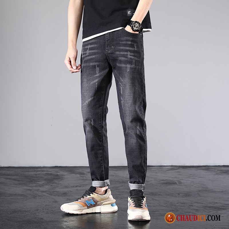 Model Pantalon Homme Jeans L'automne Noir Homme Printemps Pantalon Pas Cher