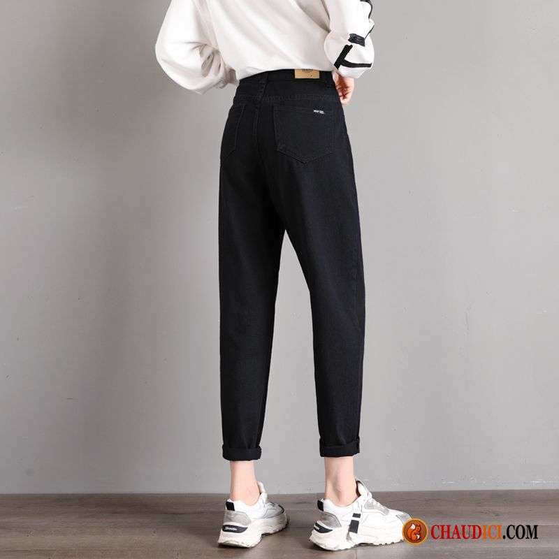 Pantacourt Lin Blanc Femme Baggy Pantalon Mince Décontractée Printemps En Vente