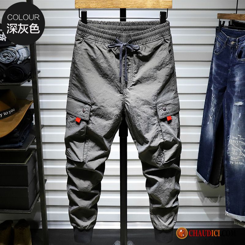 Pantalon Ample Homme Harlan Serrés Soie De Glace Homme Baggy Pas Cher