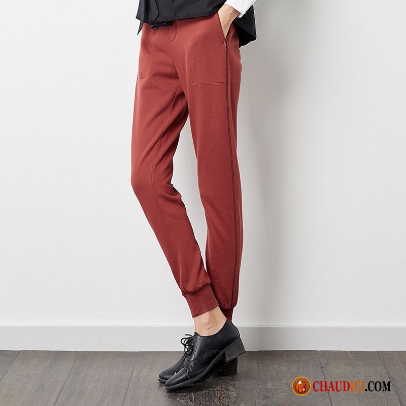 Pantalon Blanc Femme Pas Cher Bouche Fermée Pantalon Printemps Pantalons Les Pantalons De Survêtement En Ligne